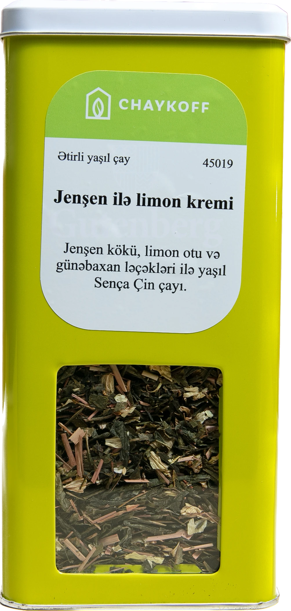 Jenşen İlə Limon Kremi Ətirli Yaşil Çay (100 qr)